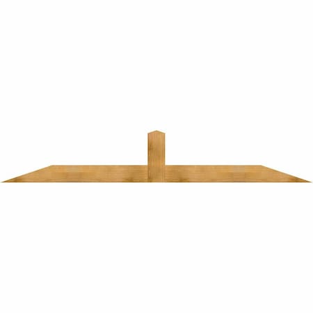 Ekena Millwork Portland Rough Sawn Timber Gable Bracket, Western Red Cedar, 108"W x 18"H x 2"D x 6"F, 4/12 Pitch GBW108X18X0206POR00RWR